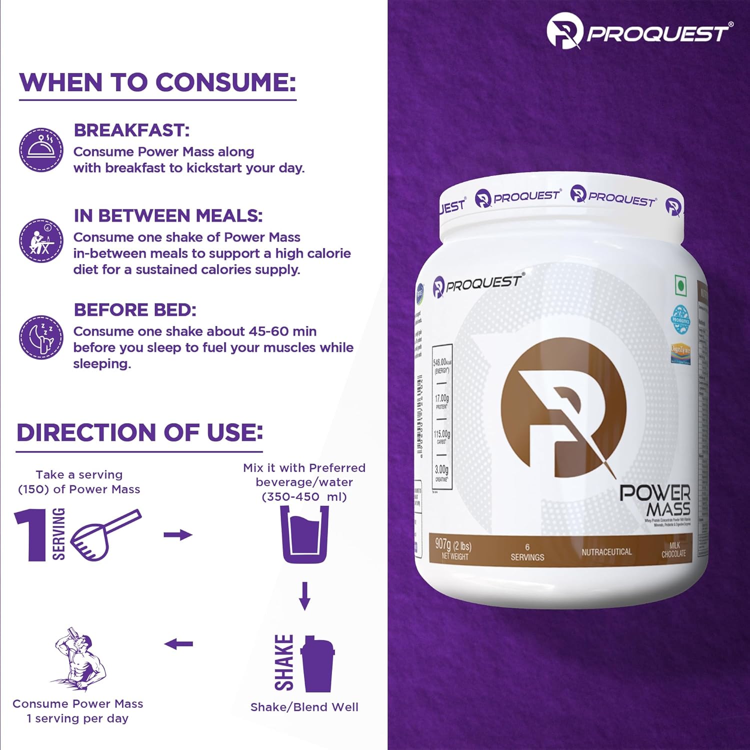Review Proquest Nutrition Power Mass Weight Gainer Milk Chocolate 2 Review Proquest Nutrition Power Mass Weight Gainer Milk Chocolate