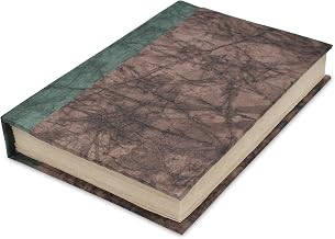 Kathmandu Valley Co. Nepali Eco Writing Journal with Extra-Thick Vintage Handmade Lokta Paper, Clean-cut, Made in the Himalayas of Nepal, 6x9 Inches (Walnut, Epic)