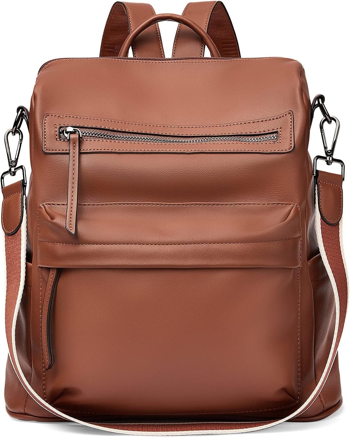 Telena Womens Backpack Purse Vegan Leather Large Travel College Shoulder Bag with Tassel