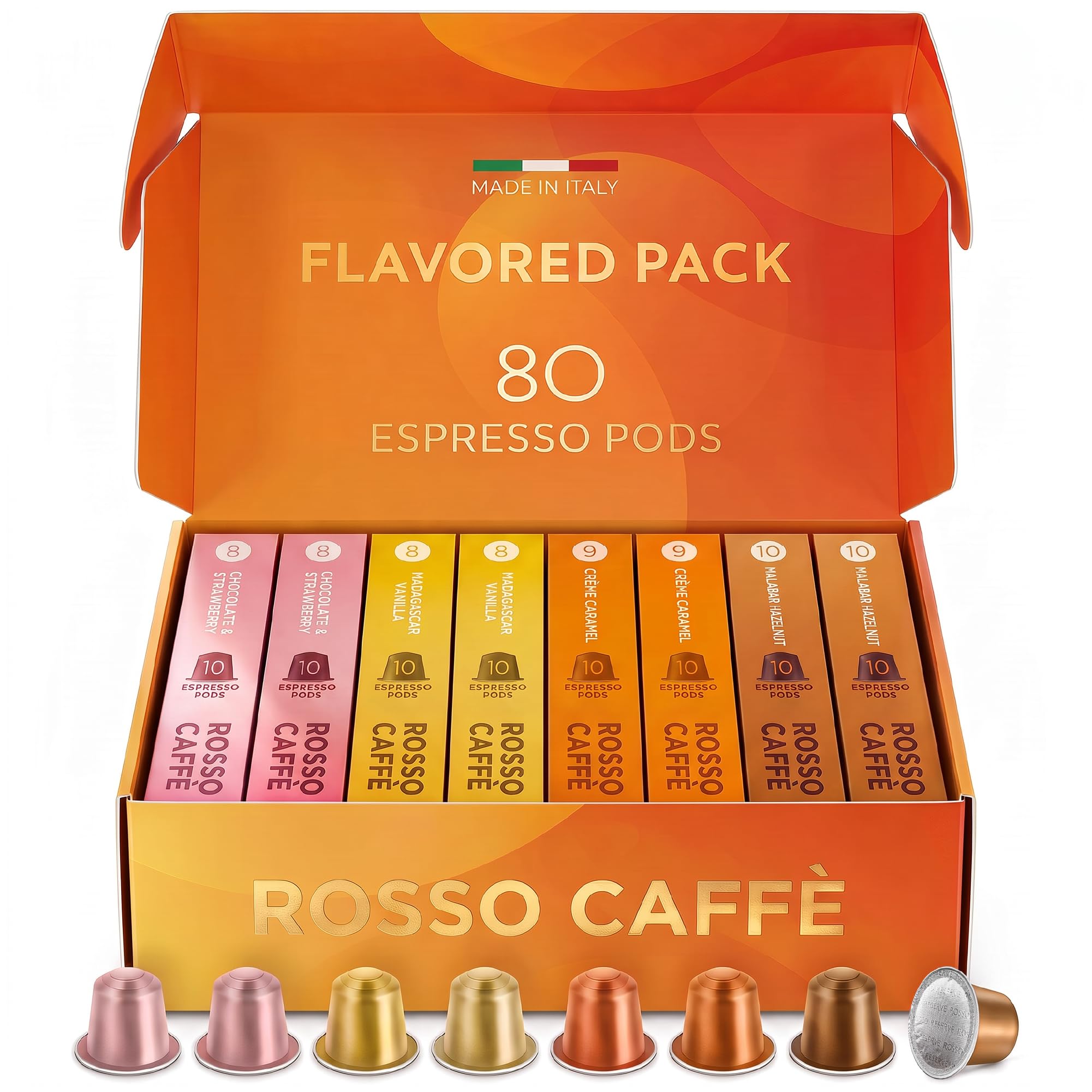Amazon.com: ROSSO CAFFÈ Espresso Pods for Nespresso Original