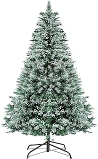 Artificial Christmas Tree With Metal Stand | Realistic Bushy Xmas Tree Branches | Freestanding Natural Look Christmas(6ft)