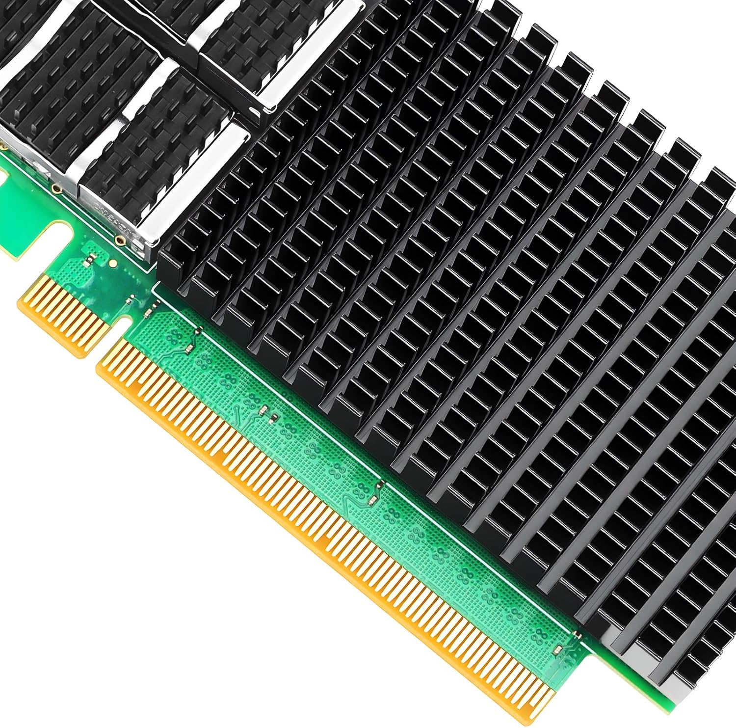 Vogzone 100GbE SmartNIC Card for Mellanox MCX623106AN-CDAT, PCIe 4.0 x16 100Gb Ethernet NIC with Mellanox ConnectX-6 Dx Chipset, Dual QSFP56 Network Card Support RDMA