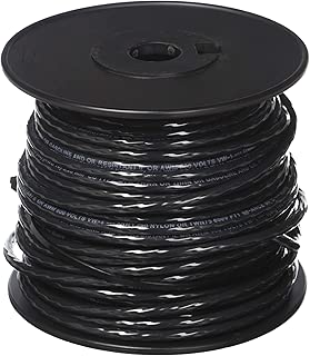Building Wire, THHN, 10 AWG, Black, 100ft - coolthings.us