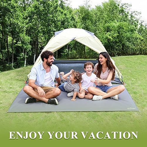 Miniatura 2 de Huella de la tienda de picnic de camping - 210×150cm Ligero e impermeable Tela de tierra de camping a prueba de arena para playa, senderismo