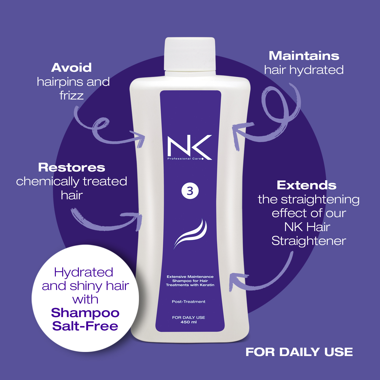 Amazon.com : NK Professional Care Extensive Maintenance Shampoo