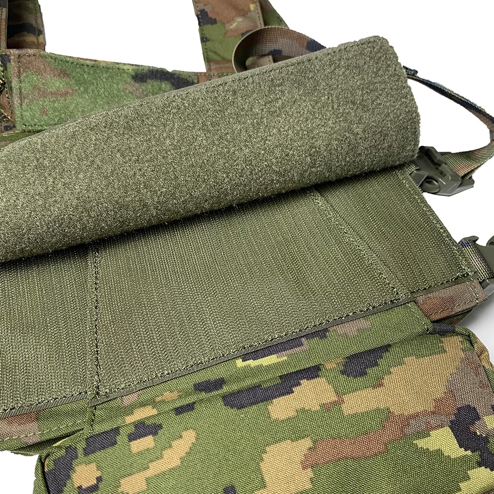 Genérico Conquer Core Chest Rig Chaleco Táctico Modular, Negro, 0,6 kg, Sistema MOLLE, pouches portacargador y pouch DDU incluido. Especial para operaciones tácticas y airsoft