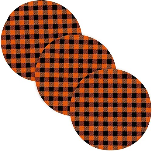 3 Pcs Non Slip Trivet for Hot Pots and Pans 15in Cotton Thread Weave Pot Holder Set Holder for Cooking Pot Kitchen Pot Protector Scottish Plaid