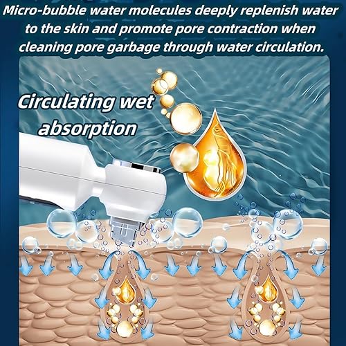 Miniatura 2 de Aspiradora removedor de puntos negros, extractor de puntos negros, aspiradora de poros de ciclo de agua de compresión caliente, carga USB ajustable