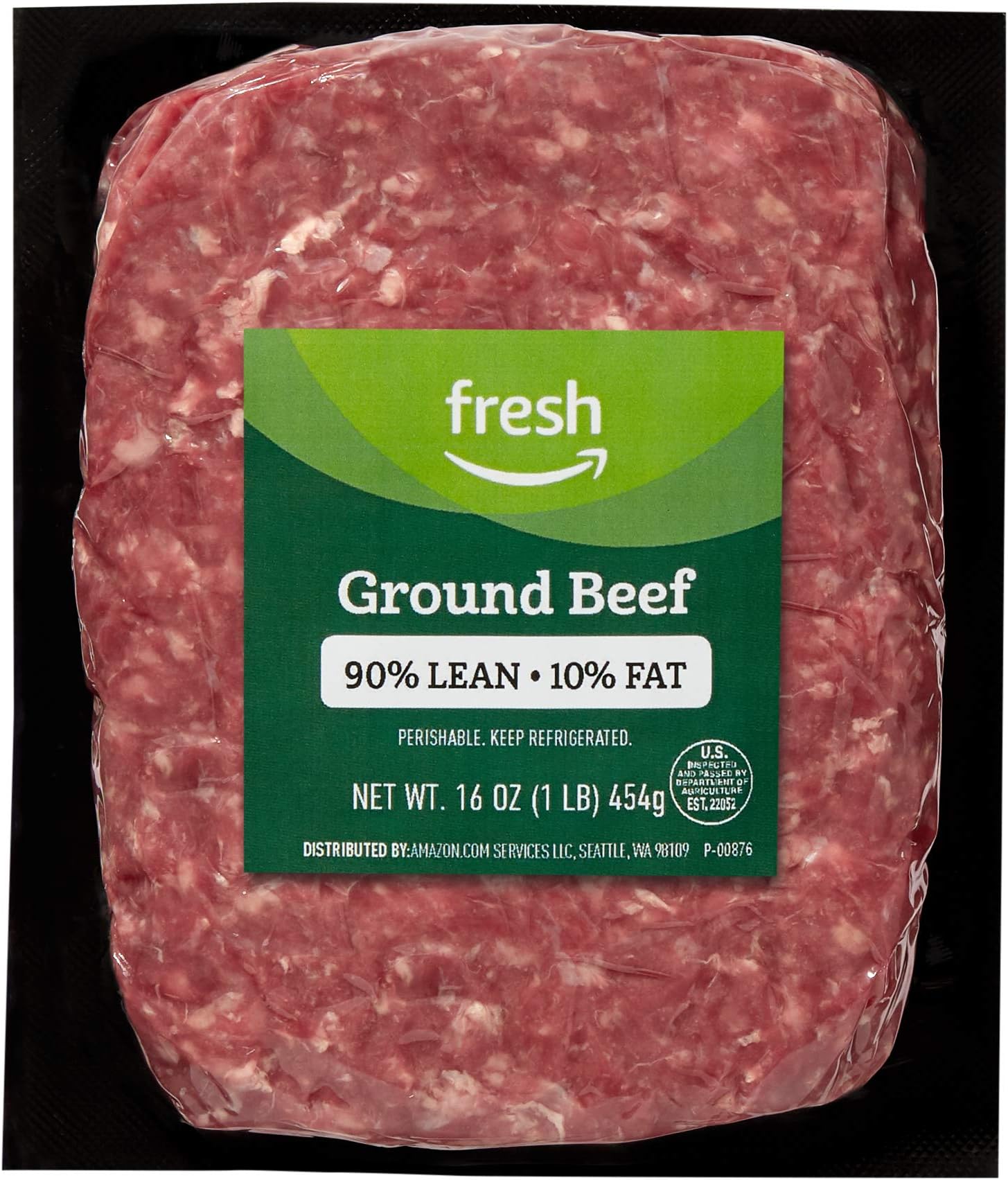 Fresh Brand – Ground Beef 90% Lean/10% Fat, 1 lb