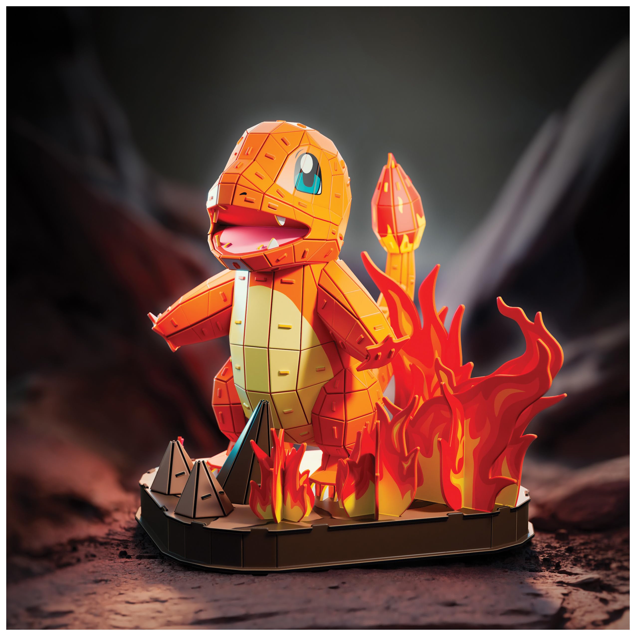 4D Build, Pokémon Charmander 3D figurka do złożenia, Figurki Pokémon do zbierania, Puzzle 3D dla dorosłych i nastolatków, 241 elementów, dla osób w wieku od 12 lat