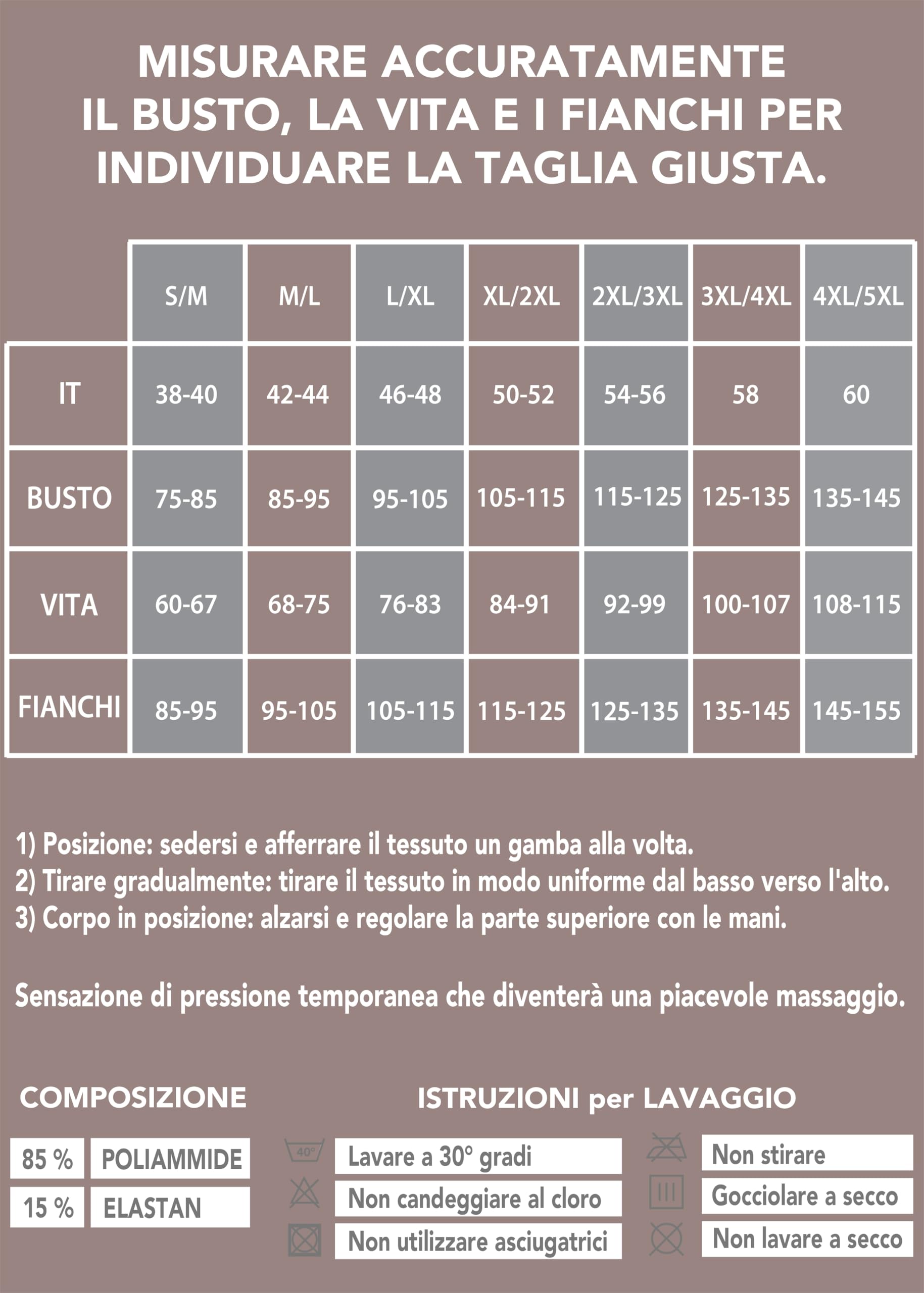 SLIMCELL Gambetti Guaina Contenitiva Donna Pantaloncini Anticellulite - Leggins Anticellulite Donna Drenanti, Intimo Modellante Senza Cuciture, Shapewear - Made in Italy