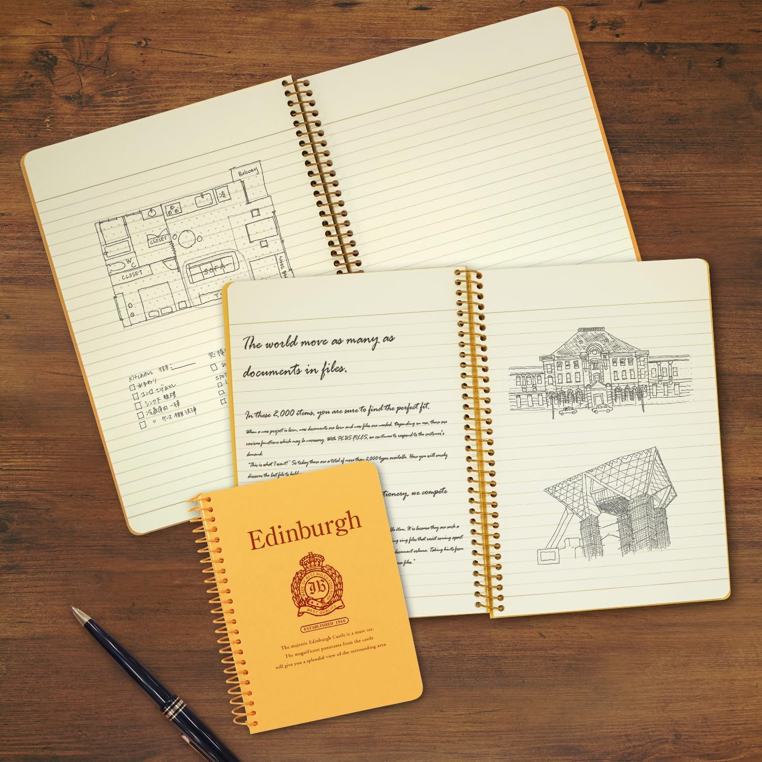 キョクトウ・アソシエイツ Kyokuto P516 Royal College Notebook, Edinburgh, B Ruled, A5