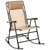 Amazon Basics Sedia a dondolo pieghevole, Beige