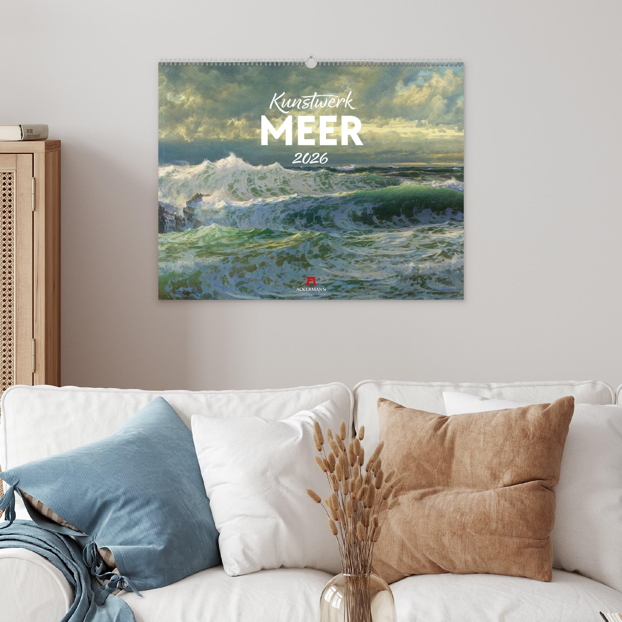 Kunstwerk Meer Kalender 2026 | Stilsicherer Kunst-Kalender im großen Querformat (54x42 cm) | Impressionismus & Expressionismus | Landschaft & Natur