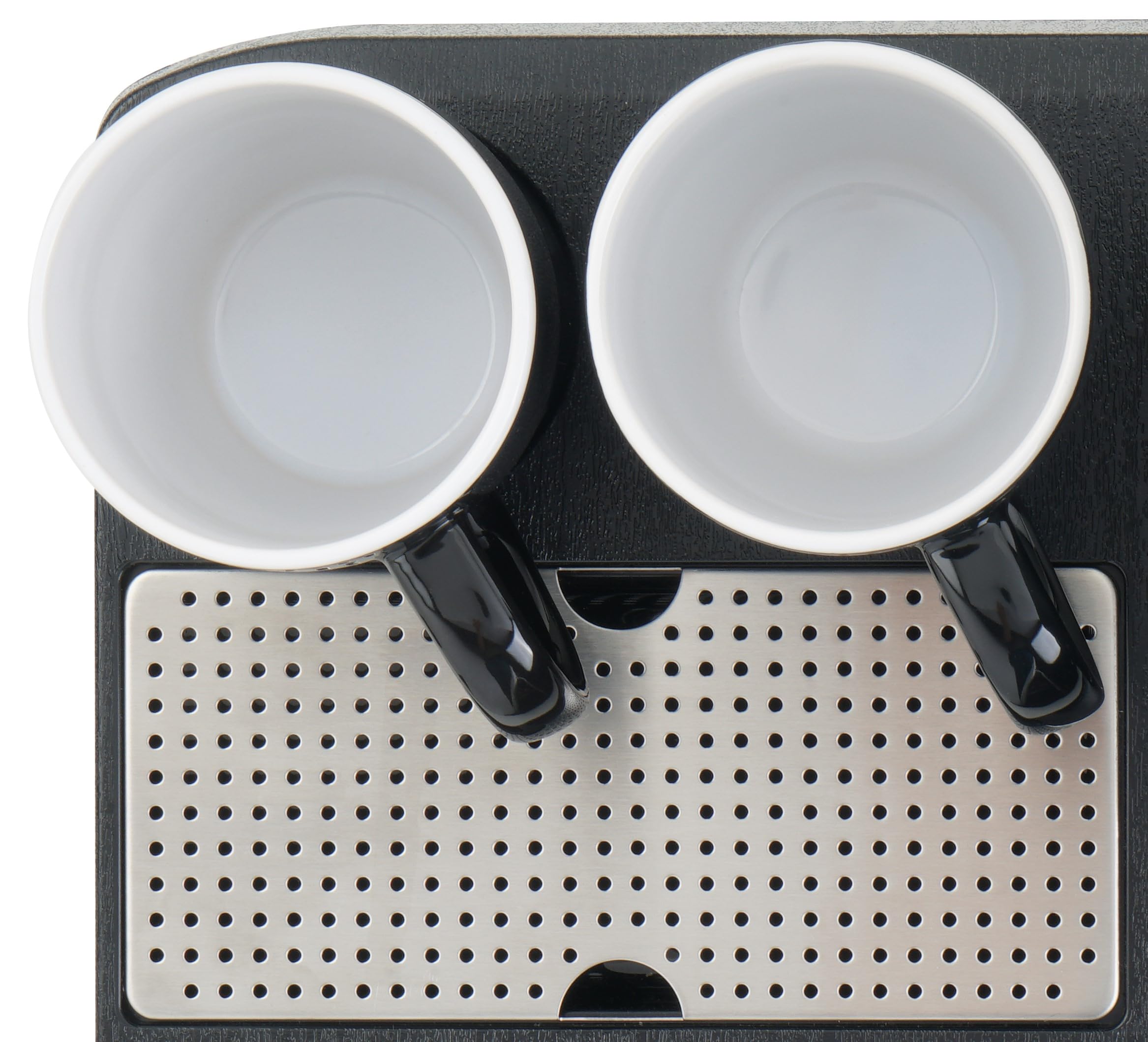EVA® Set bollitore WK9102 - Nero – 0,8 litri - Acciaio inox a doppia parete – 2 tazze in ceramica – Softtouch – Set 4 pezzi - 1360W - per B&B, Hotel, Affittacamere