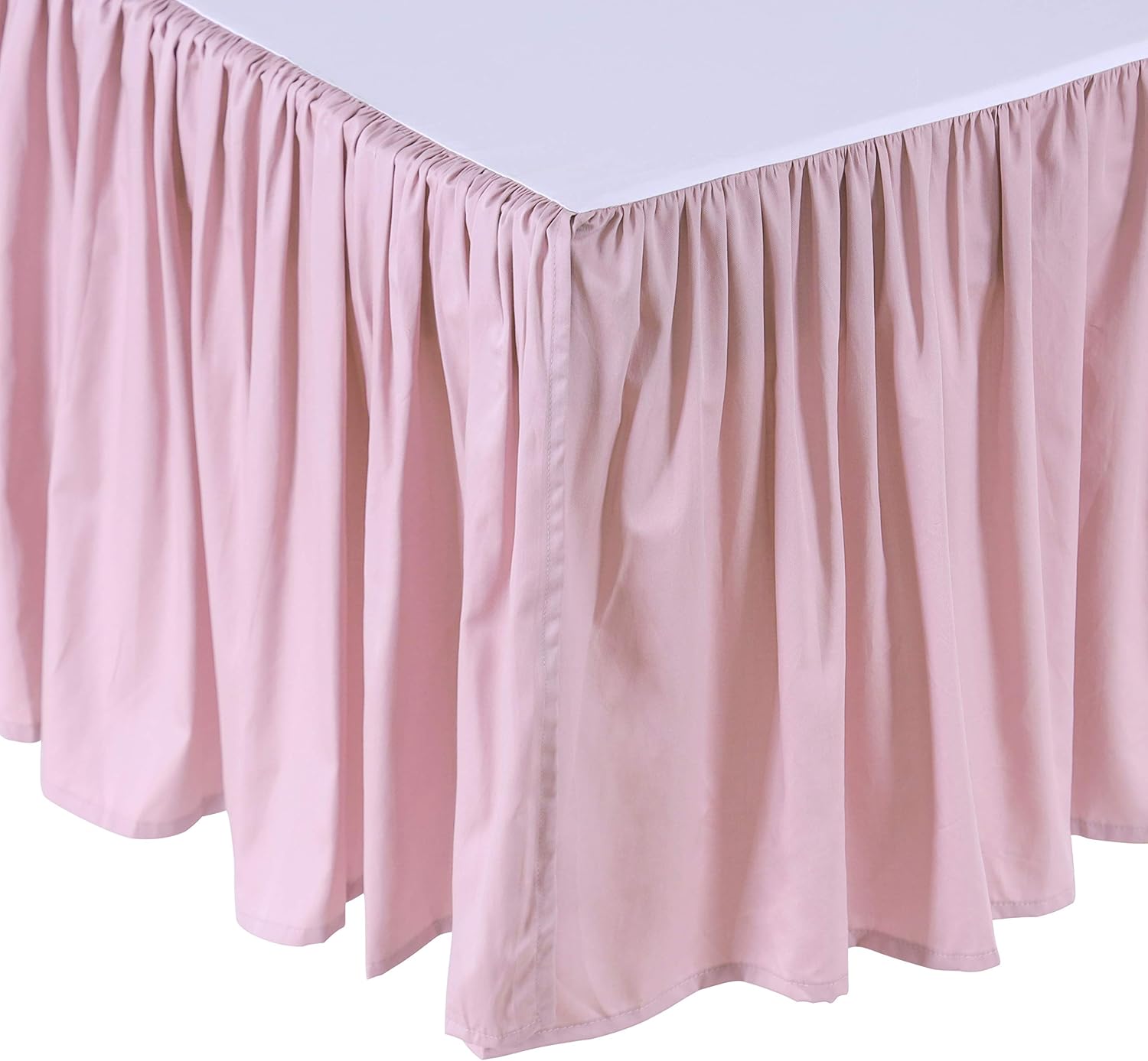 Crib Skirt Dust RuffleCrib Skirt Dust Ruffle, 100% Egyptian Cotton 400 Thread Count Soft Breathable Crib Bedding Skirt for Baby, Boys and Girls, Fading Resistant (Pink) : Baby