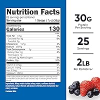 Vista 2 de Nutricost - Proteína aislada de suero de leche, sabor fresa y acai, 2 libras