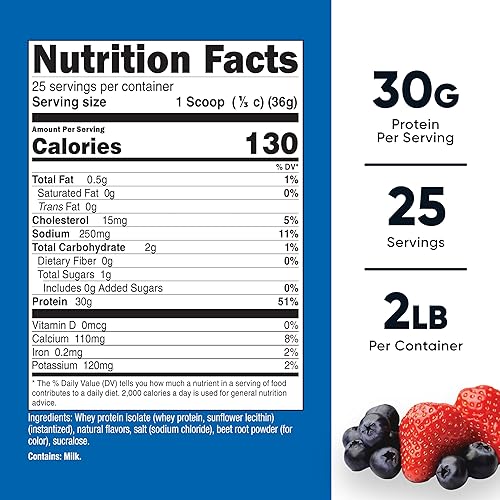 Vista 15 de Nutricost - Proteína aislada de suero de leche en polvo, sabor vainilla, 5 libras