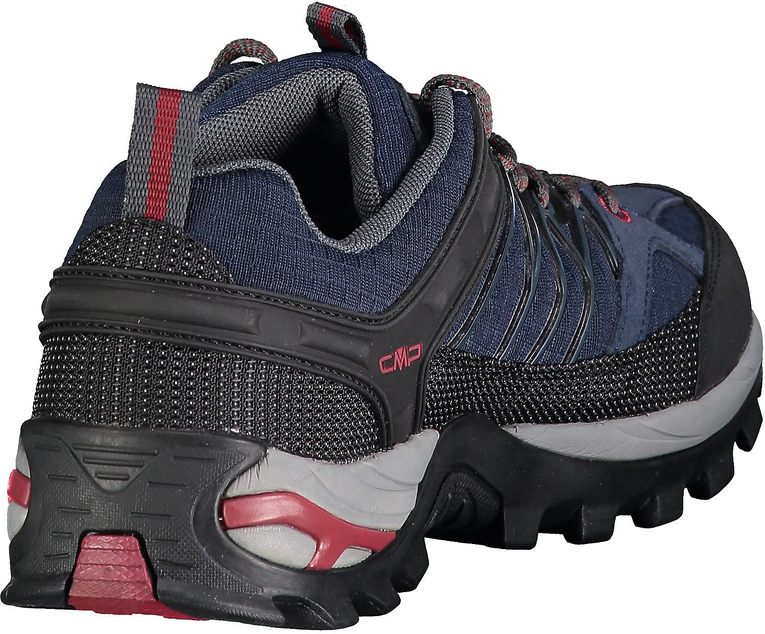 Cmp Mężczyźni Rigel Low Trekking Buty, Czarny/Niebieski, 44 EU