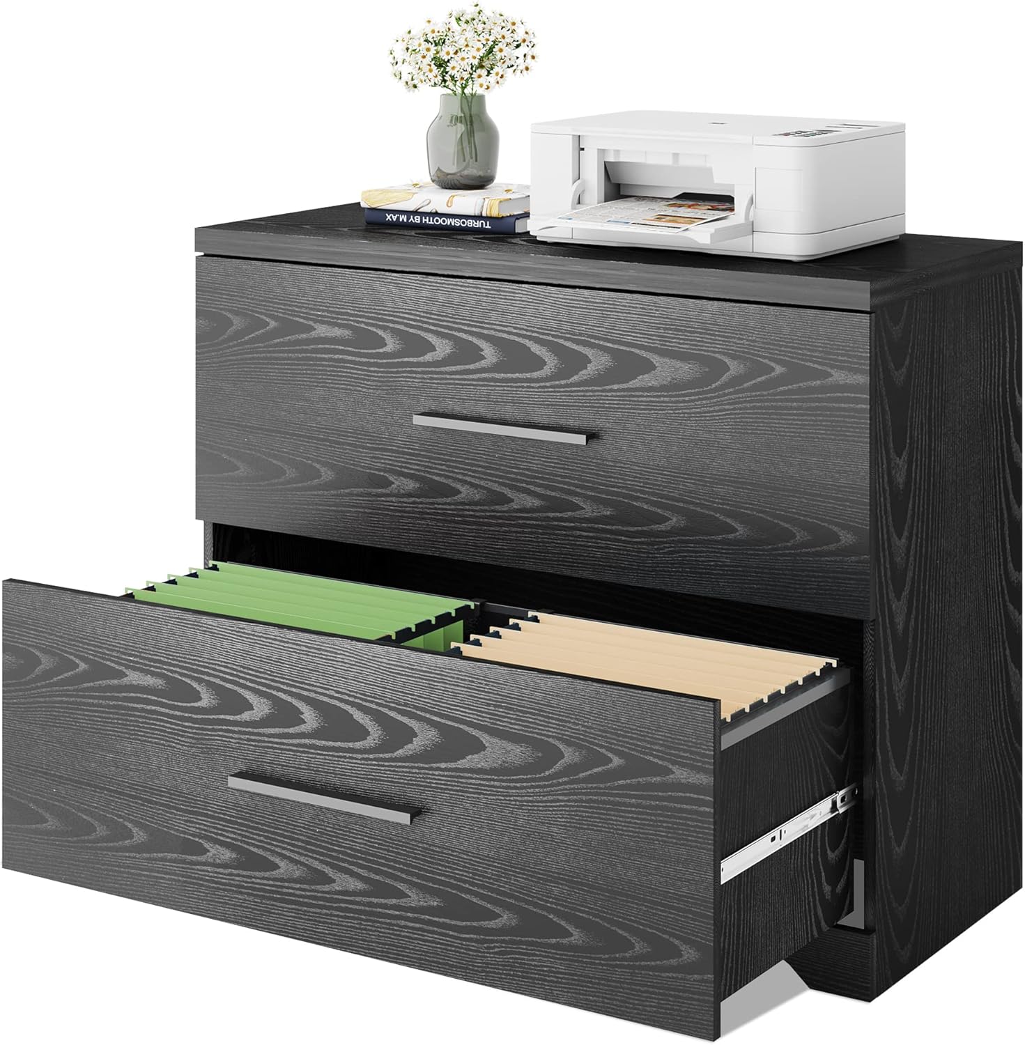 DEVAISE 2 Drawer Wood Lateral File with Antitilt