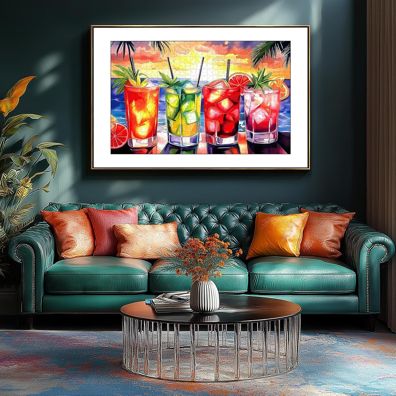 300 Piece Puzzles for Adults Colorful Cocktails Jigsaw Puzzles image 4