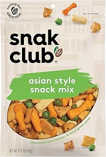 Snak Club Asian Style Snack Mix, 6.75 Ounce (Pack of 6)