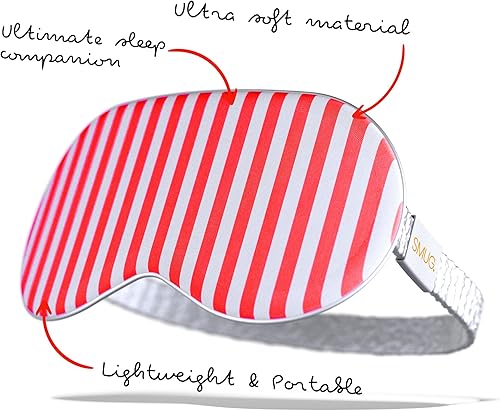 Miniatura 3 de SMUG Máscara de satén para dormir y máscara de ojos, súper suave, sueño suave, saludable y profundo, reduce la apariencia de arrugas y ojeras,