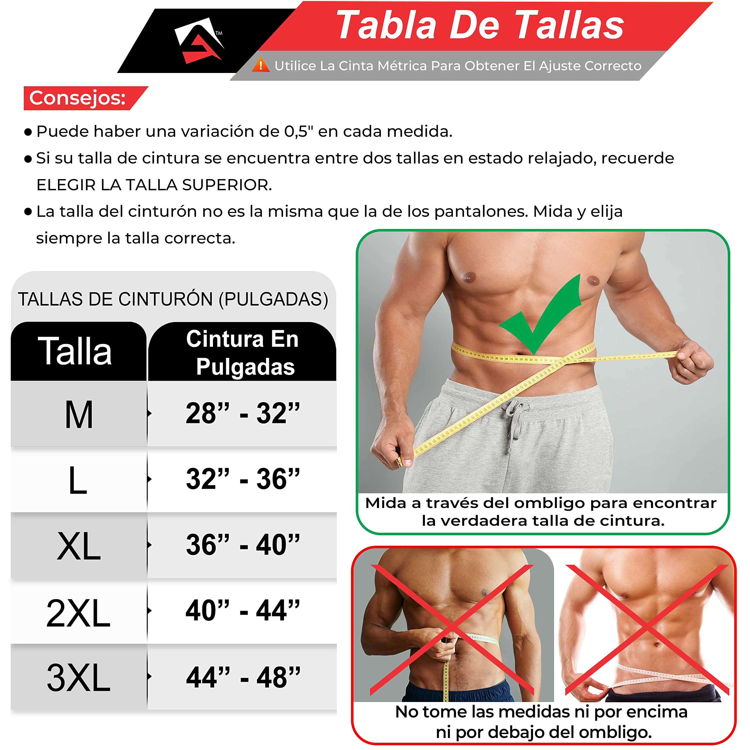 AQF Cinturón Gym Cuero 10mm, 4" Hebilla de Rodillo de Acero para Fitness