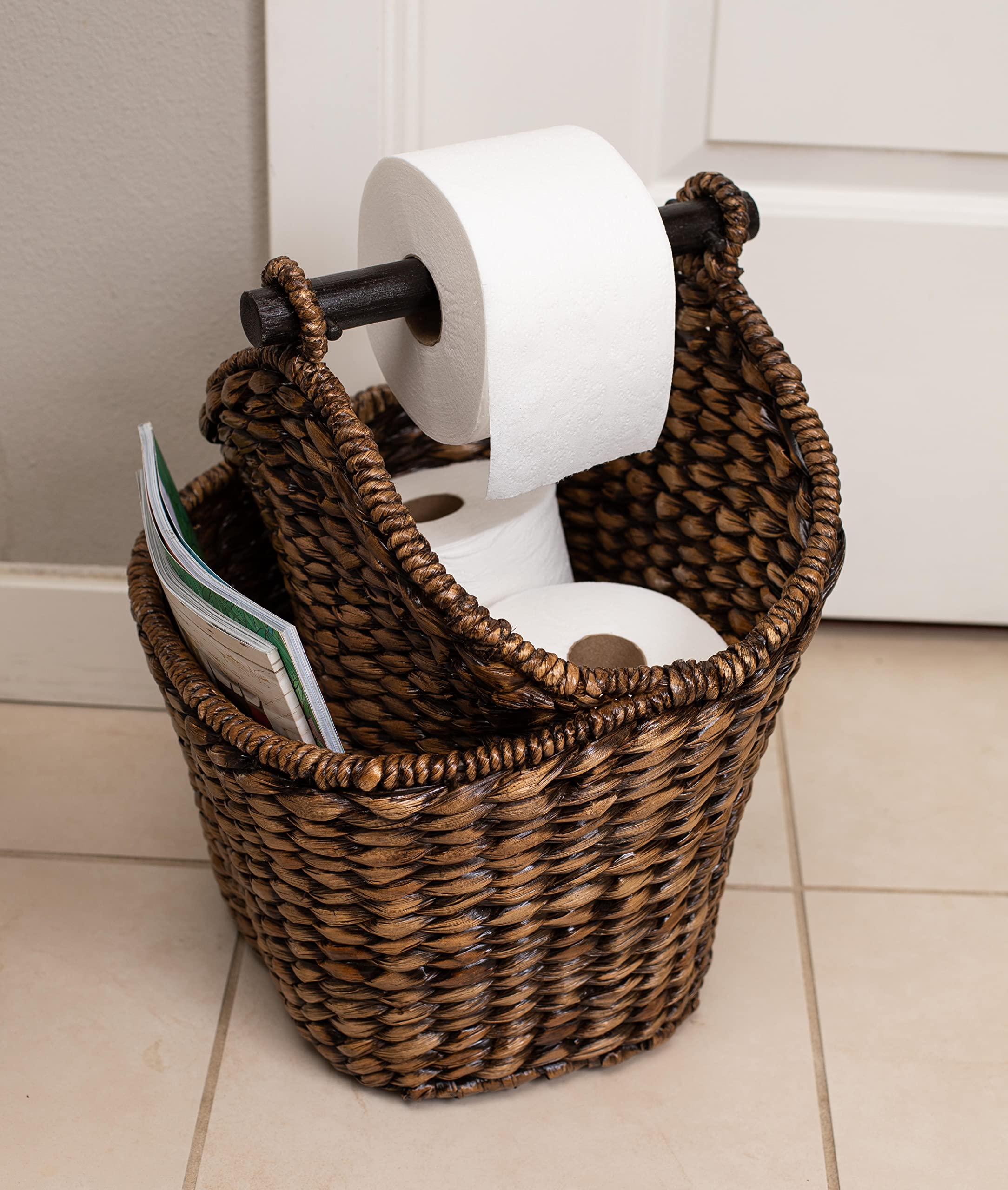 Seagrass Toilet Paper Basket Hayneedle