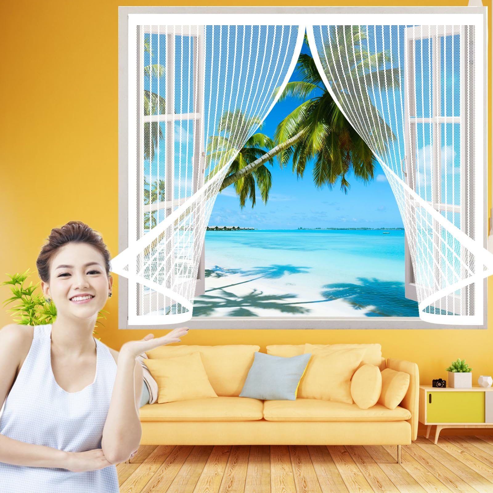 Moustiquaire Magnétique Pour Porte Fenêtre 160 X 190 Cm