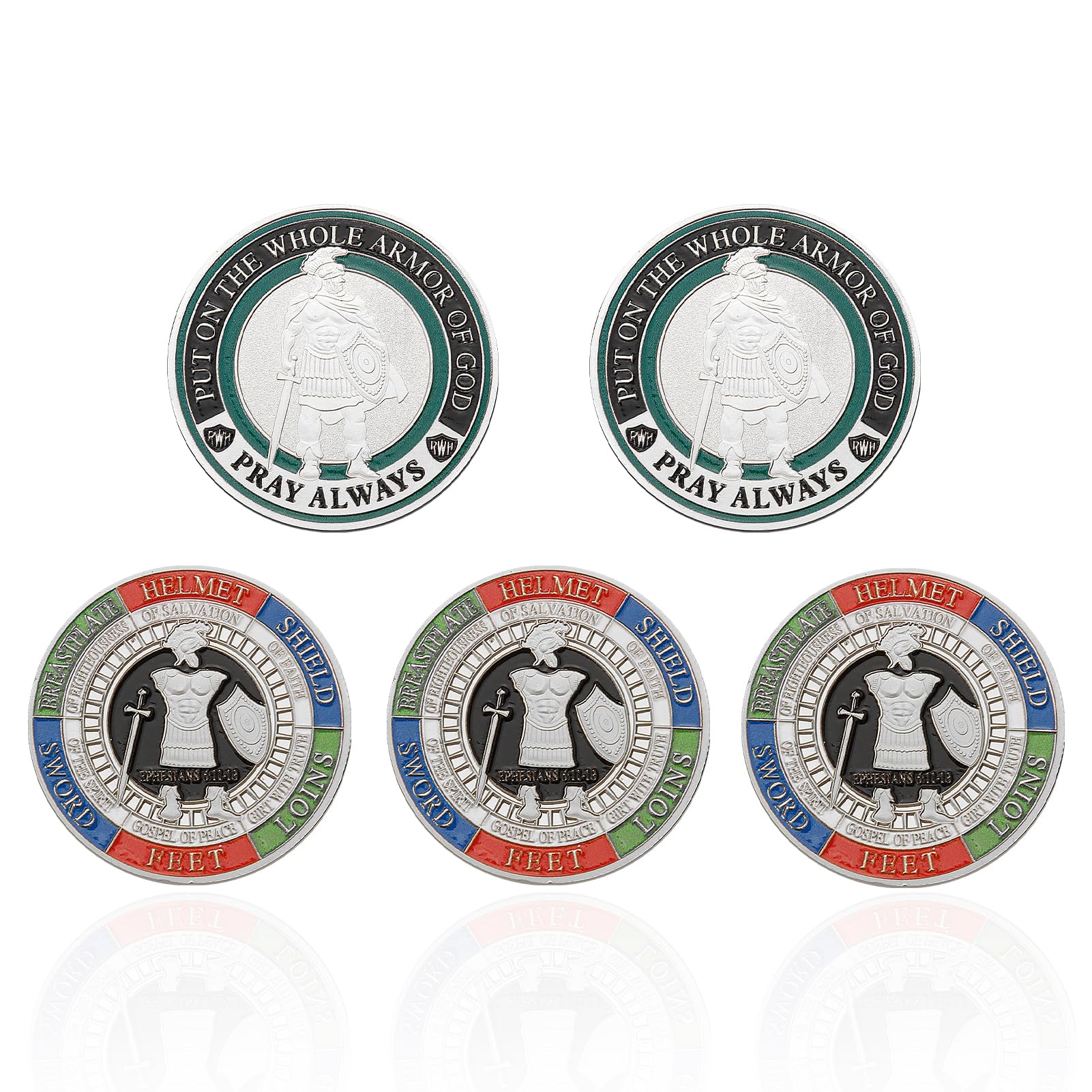 Armor of God Coins - Faith Challenge Coins -9