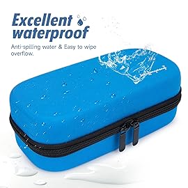 YOUSHARES Insulin Cooler Travel Case with 3 TSA Approved Ice Packs - EVA Medication Diabetic Case for Insulin Pen, Glucose Meter and Supplies (Blue)
