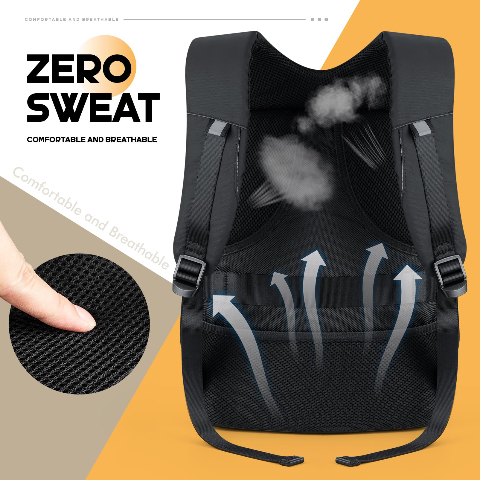 Zaino LED Con Schermo Programmabile, Zaino Per Laptop Impermeabile Da 17 Pollici, Viaggio, Borsa Per Moto, Nero (Banca Di Potenza Non Inclusa)