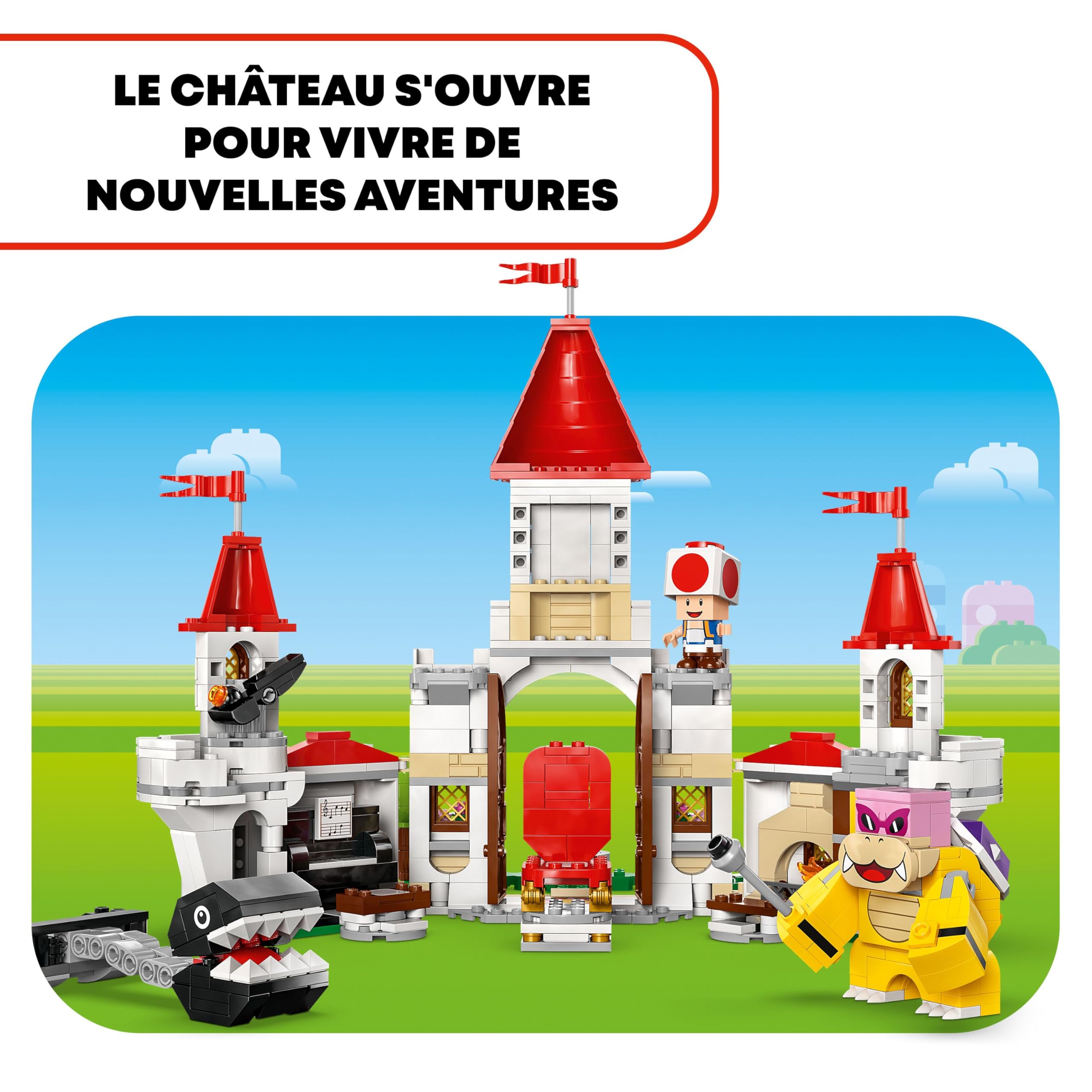 LEGO Super Mario Combat Contre Roy au Château de Peach - Jouet avec des Personnages Nintendo - Set d’Aventures pour Enfants - Idée Cadeau pour Garçons, Filles et Fans de Jeux Vidéo dès 7 Ans 71435