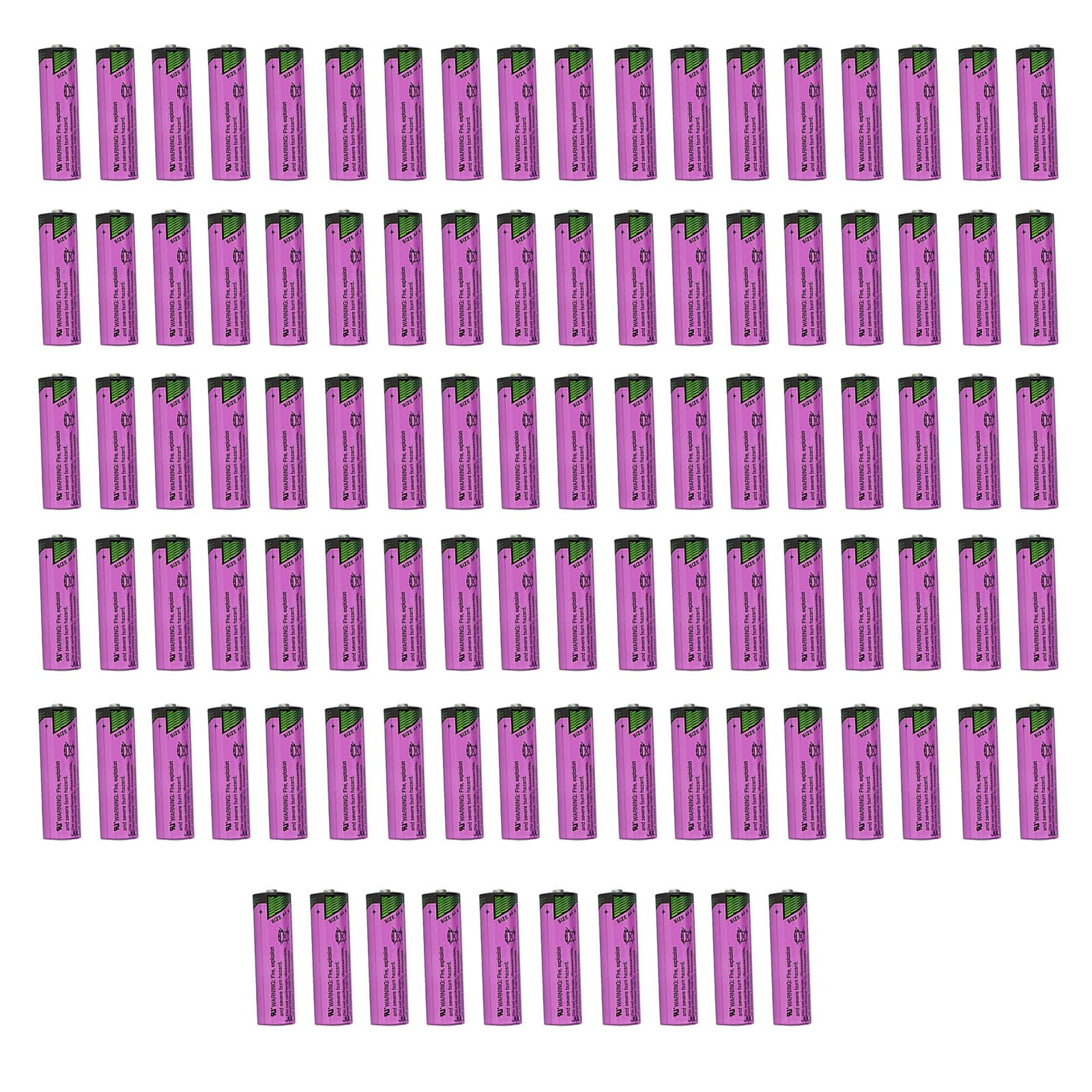100 Pack SL-760 3 6v 2200mAh PLC AA Lithium Battery for Tadiran SL-760