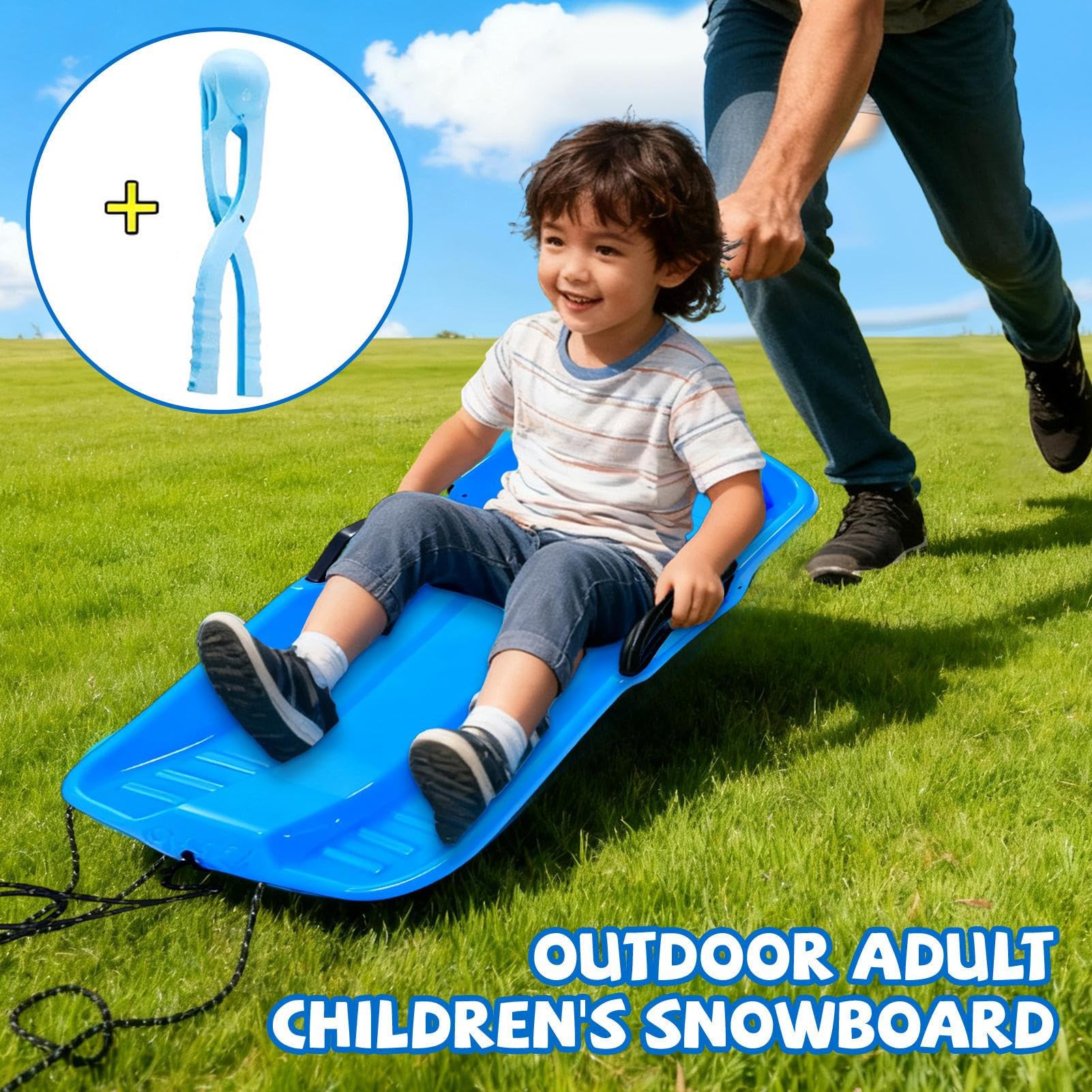 Schneeschlitten für und Erwachsene – robuste Winterschlittenausrüstung, Outdoor-Schlittenspielzeug | Abenteuerreitsystem bei kaltem Wetter, Multi-Side-Geschwindigkeits-Spieldesign