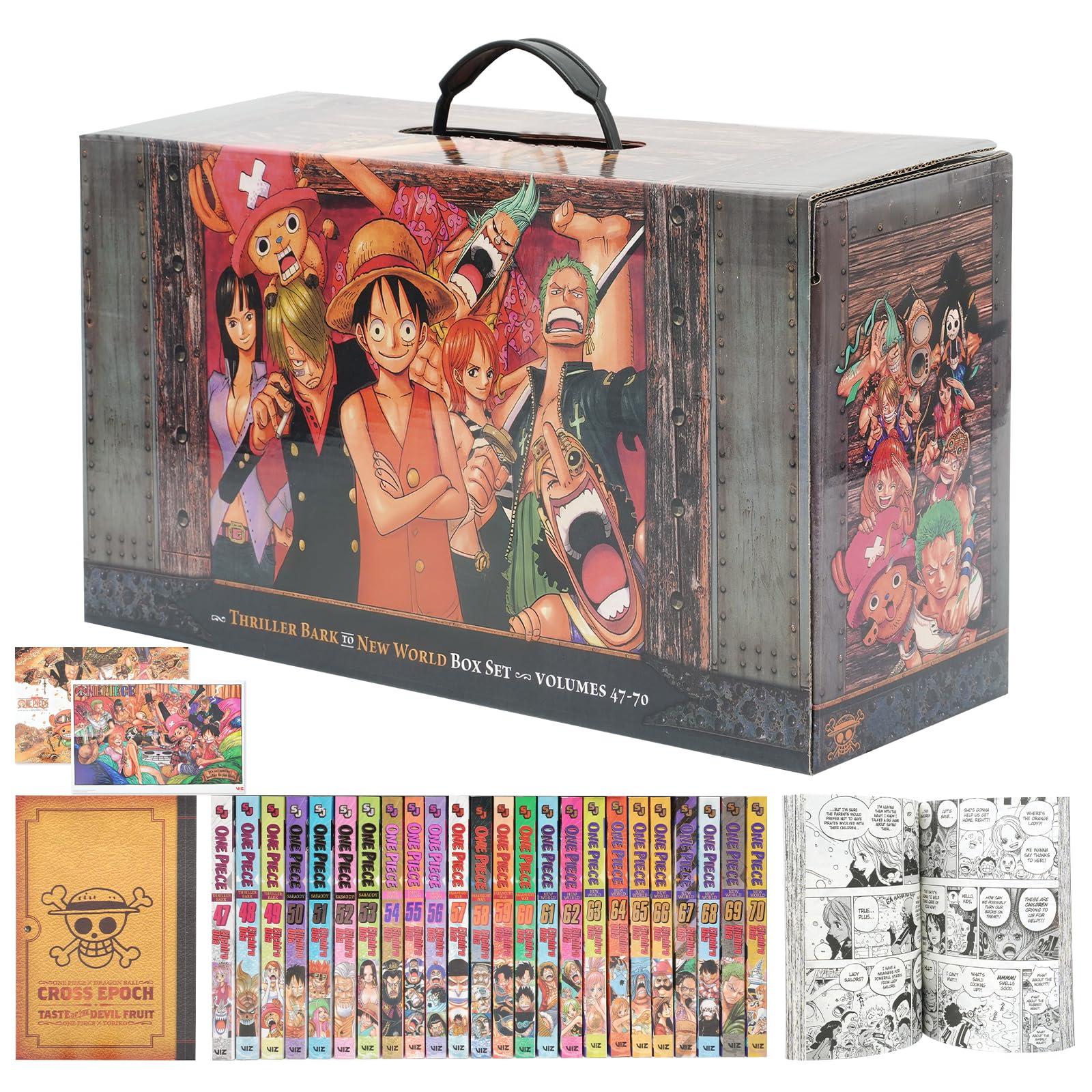 RAUENHABE Conjunto de mangá One Piecee Boxes 3: Volumes 47-70 with