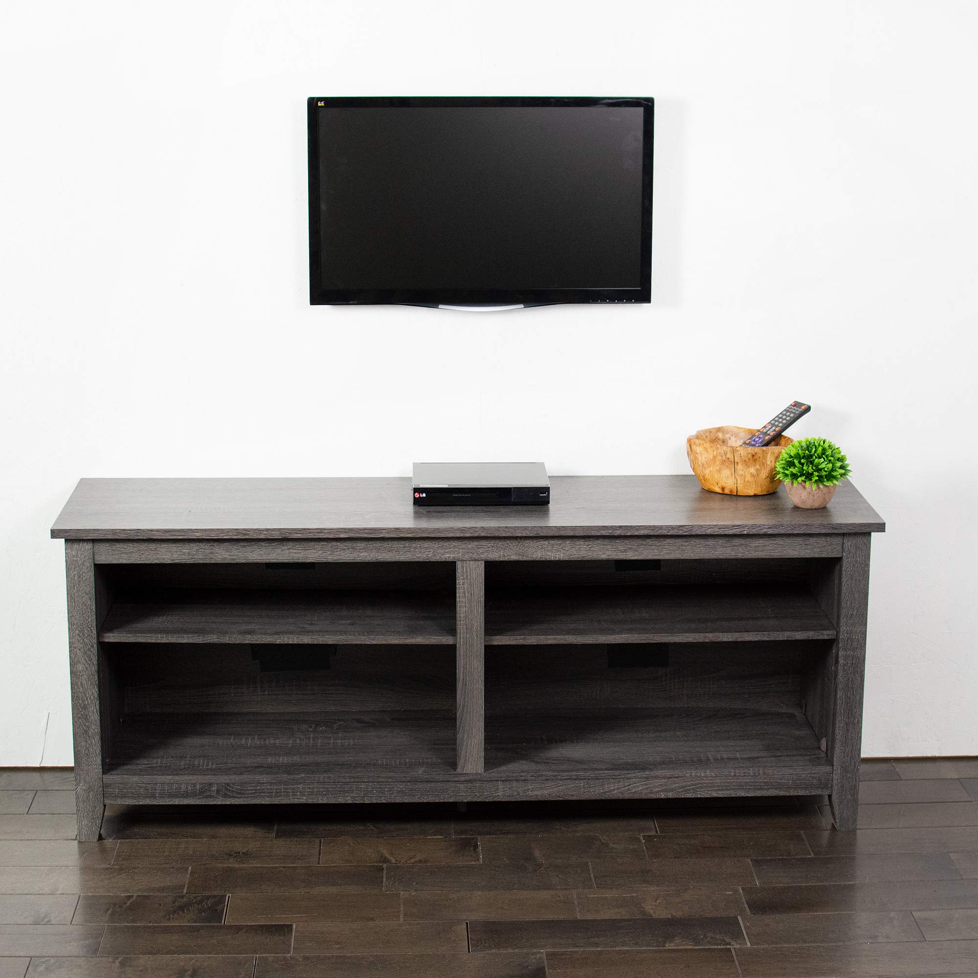 VIVO Supporto da parete per TV Basic per schermi da 23 a 94 cm, max 200 x 200 mm, VESA con piastra di montaggio rimovibile, nero, MOUNT-VW2X2A