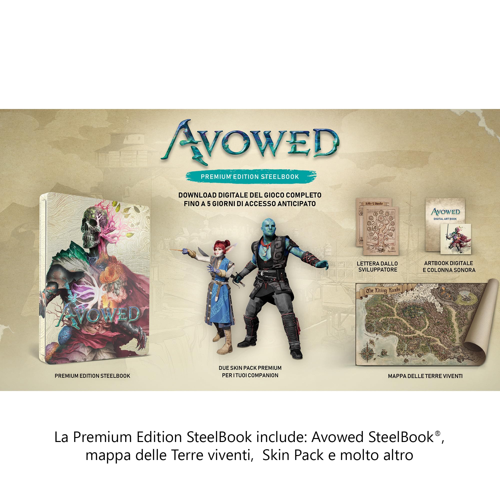Xbox - Avowed - Edizione Premium SteelBook - Xbox Serie X|S e Windows (codice digitale nella scatola)