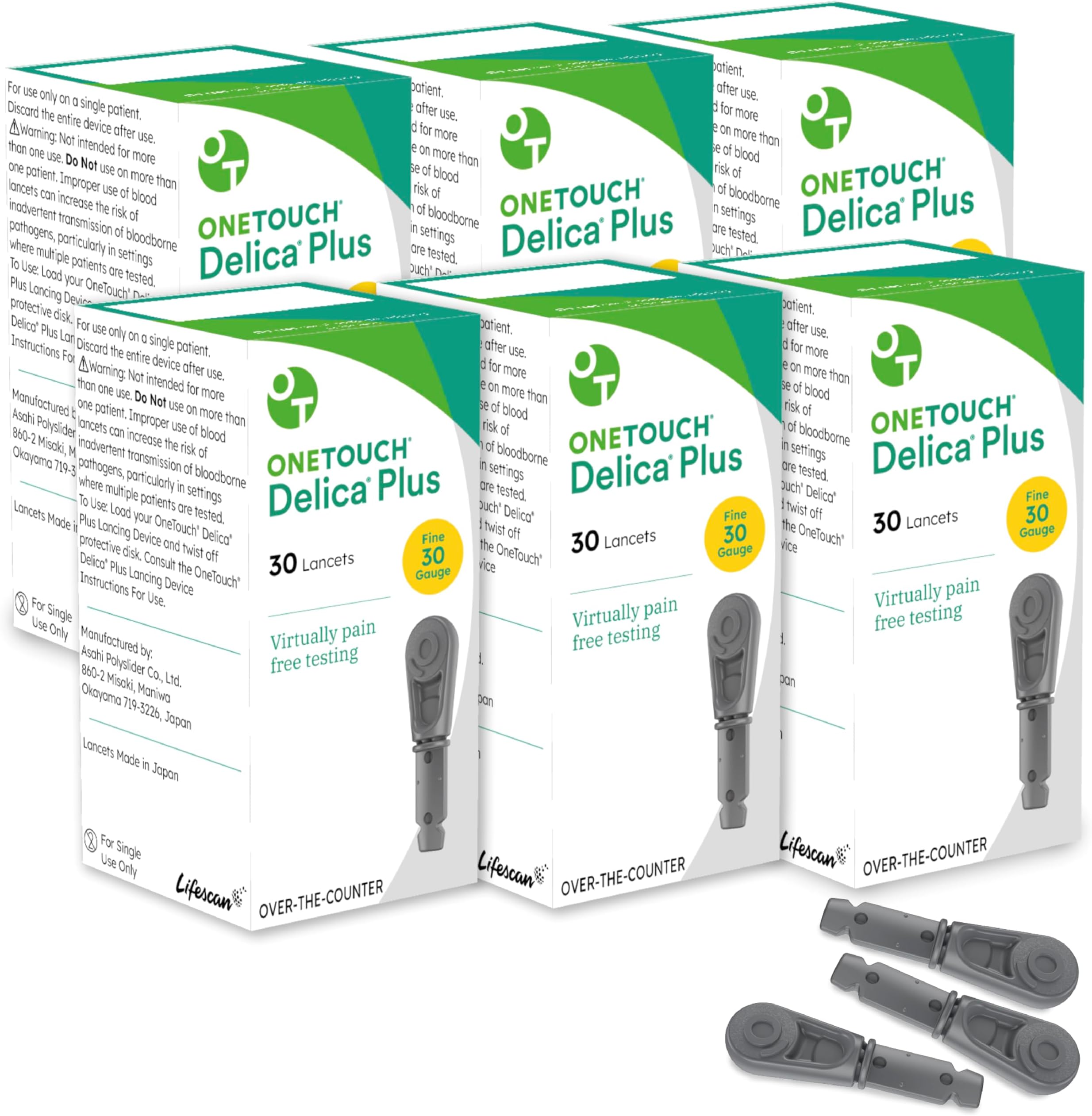 Delica Plus Lancets for Diabetes Testing Fine 30