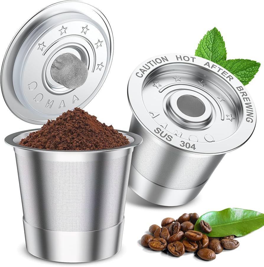 Amazon.com: AANQQ 2 Pack K Cup Reusable Coffee Pods for Keurig