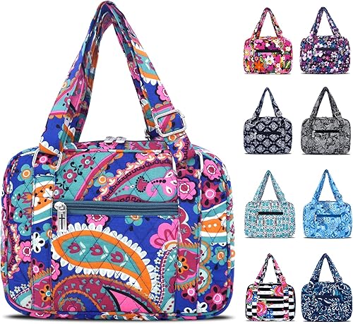 Funda para la Biblia para mujer con correas ajustables, bolsa de transporte extragrande para la Biblia con bolsillo con cremallera, 11.3 x 8.3 x 2.7