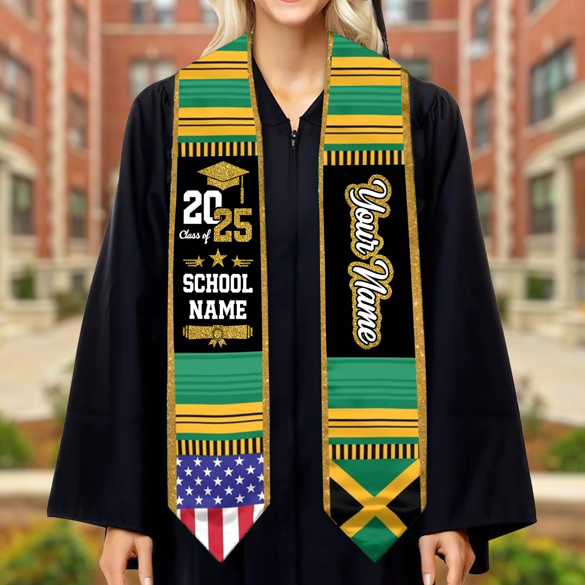 The Press Alpha Delta Pi Graduation Sash Stole