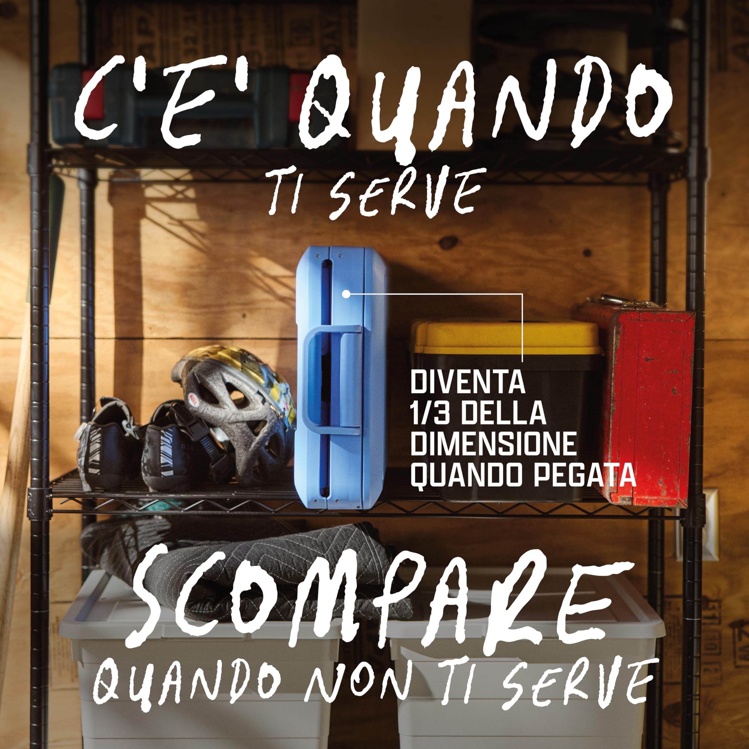 Coleman Snap 'N Go 35QT Borsa frigo pieghevole |Borsa frigo rigida isolata e compatta|Capacità 33 L |Conserva il ghiaccio per 2 giorni |Rivestimento interno rimovibile |Ideale per picnic e campeggio
