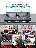 Vista 2 de NODOCA Bandeja de gestión de cables para debajo del escritorio sin perforación, gestión de cables de 14'', abrazadera sin perforaciones, bandeja