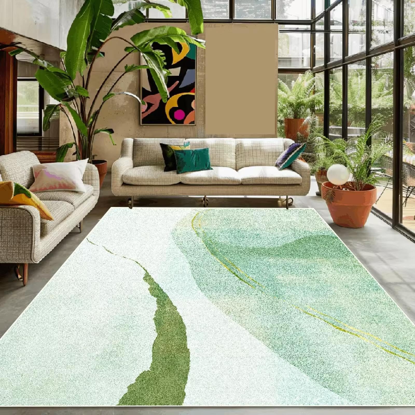 Tapis de salon abstrait pour sublimer le sol du couloir et de la chambre 100x140