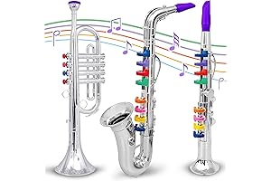Kids Musical Instrument Toys: Saxophone Toy for Kids Ages 9-12, Interactive Music...