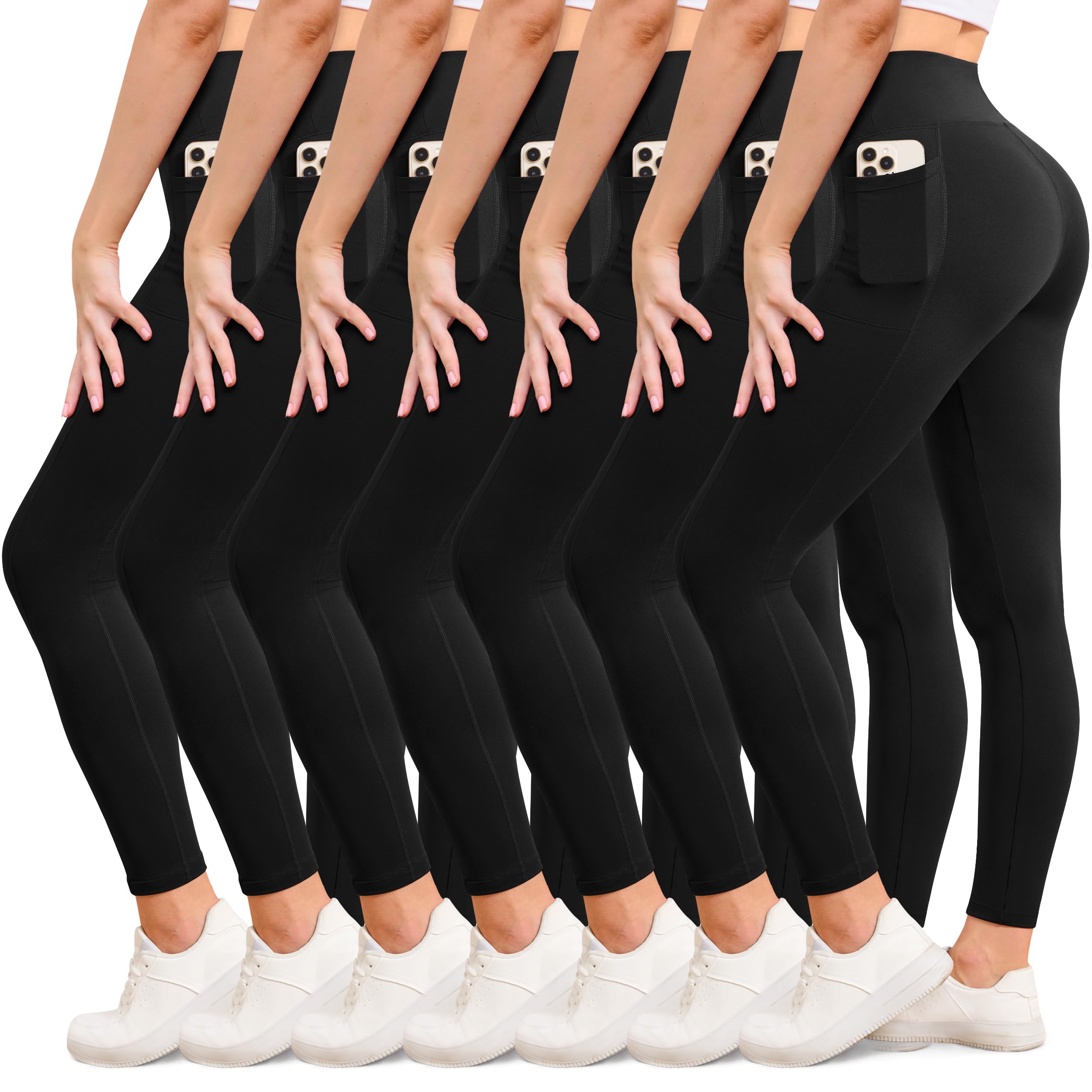 VALANDY Creamlush High Waisted Leggings for Women Full Length &amp; Capri