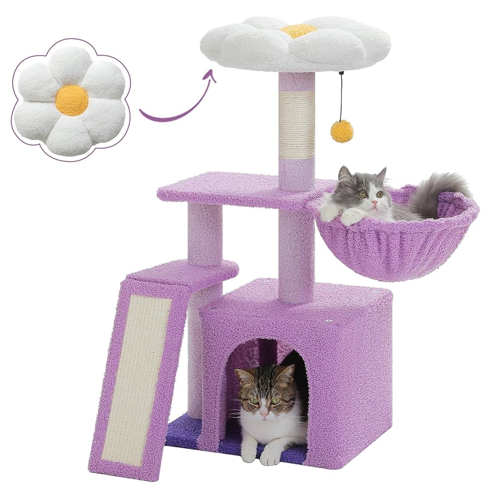 Amazon.com : PETEPELA Flower Cat Tree for Indoor Cats, 32
