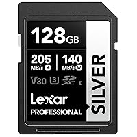Lexar 128GB SD Card SILVER, fino a 205 MB/s in Lettura